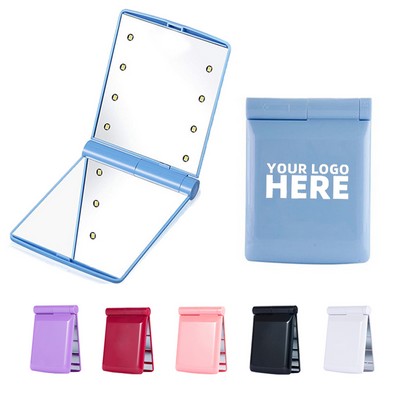 Travel Makeup Mirror with Light