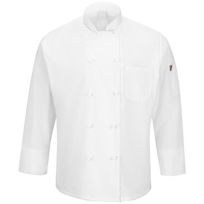 Red Kap® Men's Ten Knot Button Chef Coat with OilBlok + MIMIX®