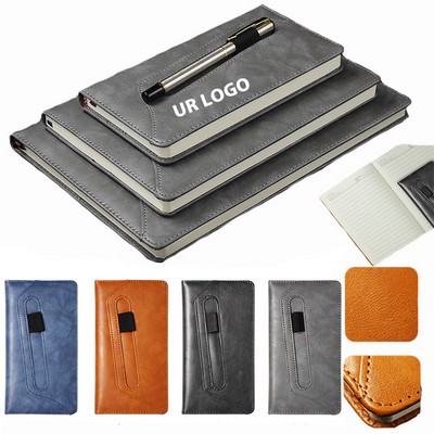 A5 Meeting Notebook For Work With Pen Holder