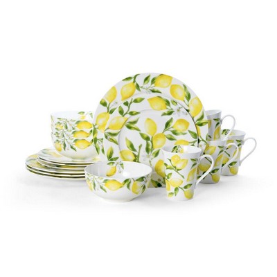 Mikasa Lemons 16Pc Bone China Dinnerware Set