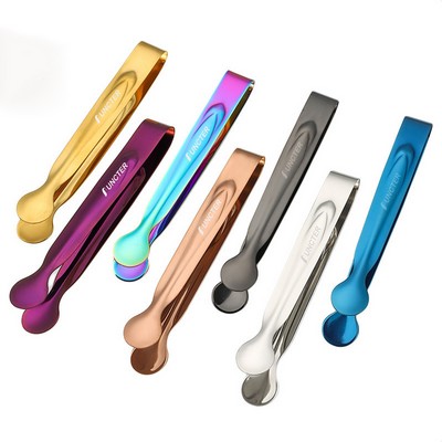 5.91" L Stainless Steel Mini Serving Tongs Ice Clip