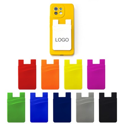 Double Layer Silicone Phone Wallet