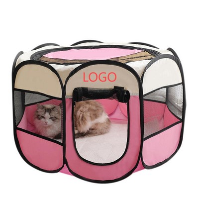 Pop-Up Mesh Pet Playpen & Whelping Tent
