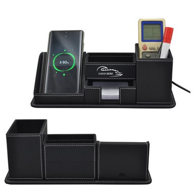 Leather Office Desk Organizer