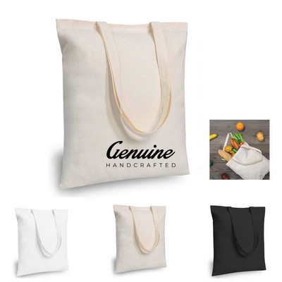 Cotton Tote Bag with Reinforced Handles