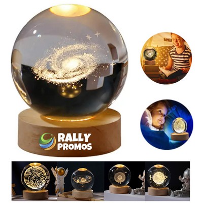 3D Crystal Ball Night Light