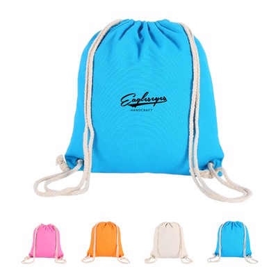 Canvas Drawstring Backpack
