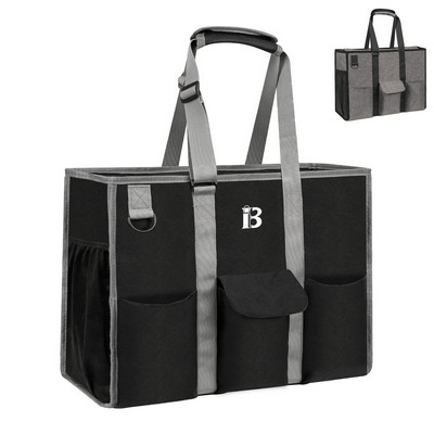 Custom Utility Water Resistant Zipper Tote Bag