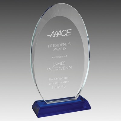 Oval Halo Glass with Base