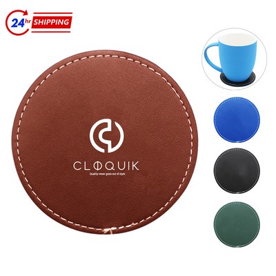 Round PU Coaster