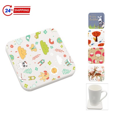 Square Diatomite Coaster