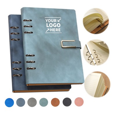 Refillable A5 Leather Binder Journal