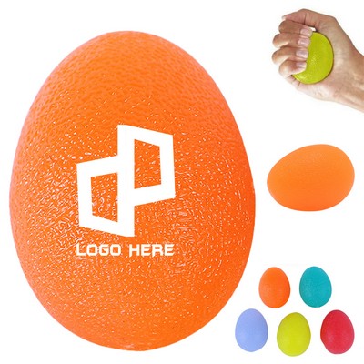 Egg-Shaped Elastic Grip Stress Ball