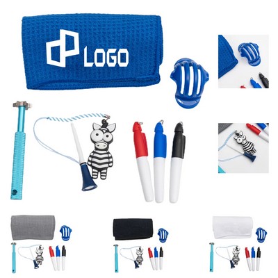 Golf Club Cleaning Set W/ A Zebra Toy