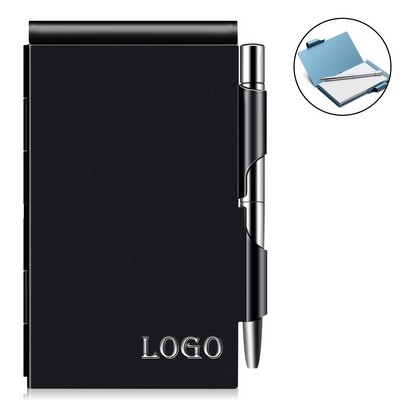 Aluminium Alloy Memo Pad Holder with Ball Point Pen