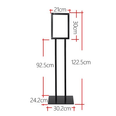 Display Stand Sign Holder Sign Stand With Base Double-Sided for Board