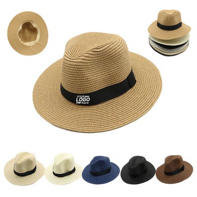 Wide Brim Straw Panama Hat