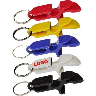 Shotgun tool bottle opener keychain