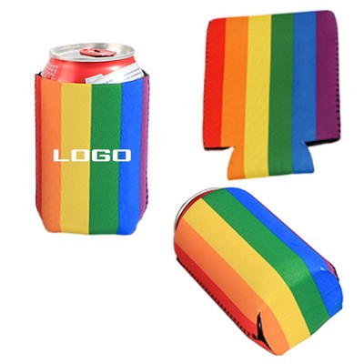 Rainbow Neoprene Can Holder