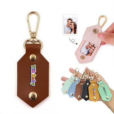 PU Keychain With Photo