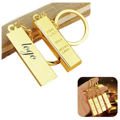 Gold Bar Keychain