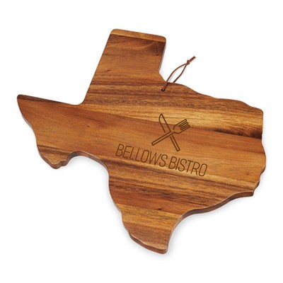 Twine Living® Acacia Texas Shaped Cheese Board