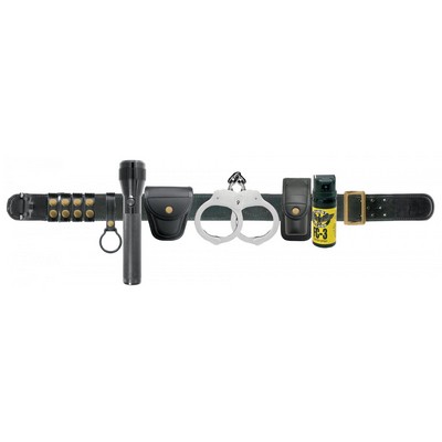 Synthetic Plain Leather Belt Combo