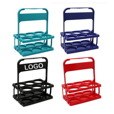 6-Pack Folding Plastic Beverage Carrier