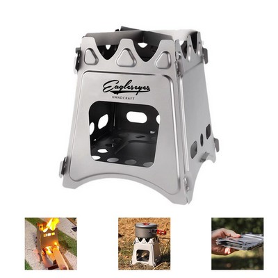 Burning Camping Stove