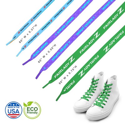 Made in the USA 60" Eco-Friendly Custom Shoelaces