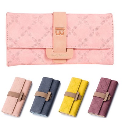 Simple and large capacity embossed women's handbag