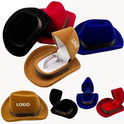 Unique Cowboy Hat Jewelry Box