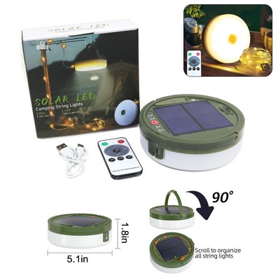 Multi-functional Waterproof Solar-Powered Tape Measure Camping Light