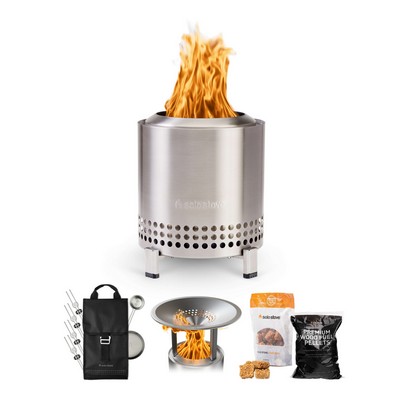 Solo Stove Mesa XL Tabletop Roasty-n-Toasty Bundle - Stainless