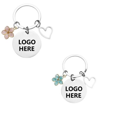 Stainless Steel Engraved Key Ring