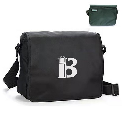 Outdoor Waterproof Oxford Crossbody Bag W/ Name Tag