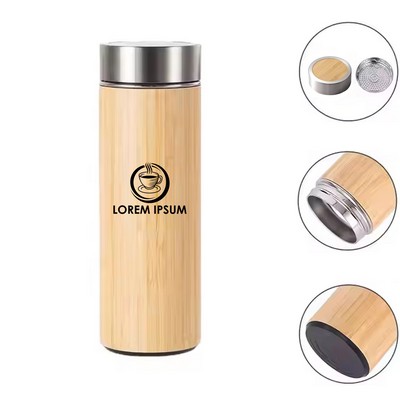 16oz Bamboo Water Bottle