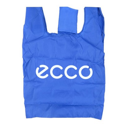 Custom Printed Foldable Tote Bag with Pouch (13" x 15" with 7" Handle)