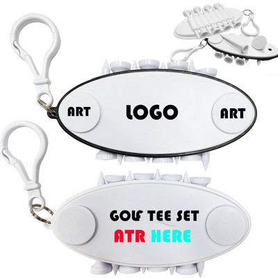 8 Pcs Golf Tee Holder With Buckle