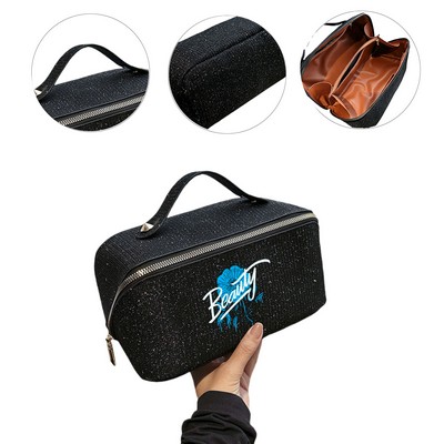 Travel Cosmetic Bag With PU Leather Lining