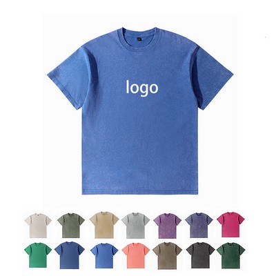 Garment-Dyed Drop Shoulder T-Shirt