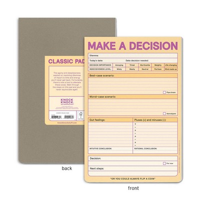 Make a Decision Pad (Pastel Version) - 9781683493747