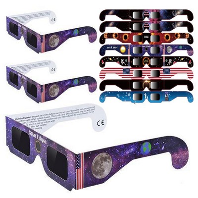 Paper Solar Eclipse Eyeglasses
