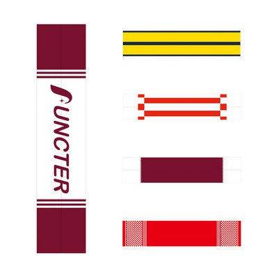 Double Layered Sports Soccer Event Cheer Gear Scarf Fabric Banner With Tassel