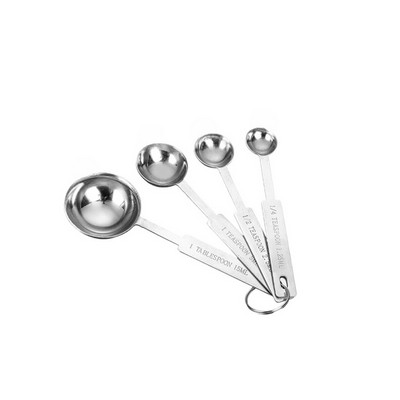 4 - Piece Square - Handle Stainless Steel Measuring Spoon Set