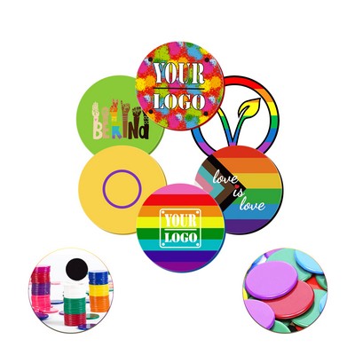 Custom Rainbow Round Tokens