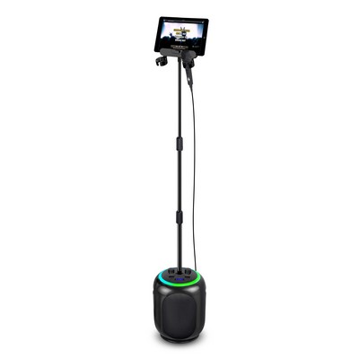 Singing Machine Sing Cast Max Standalone Karaoke System W/ Stand Black