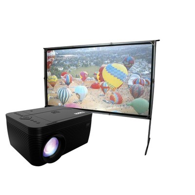 Naxa Projector W/ Dvd Player + 100" Portable Outdoor Screen