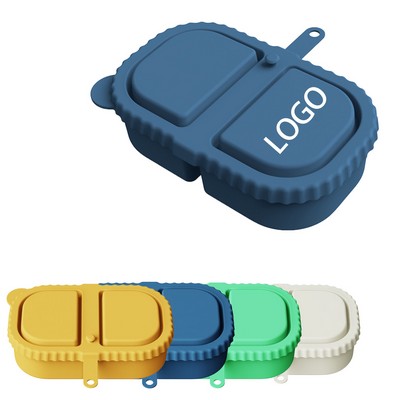 Silicone Double-Compartment Food Container