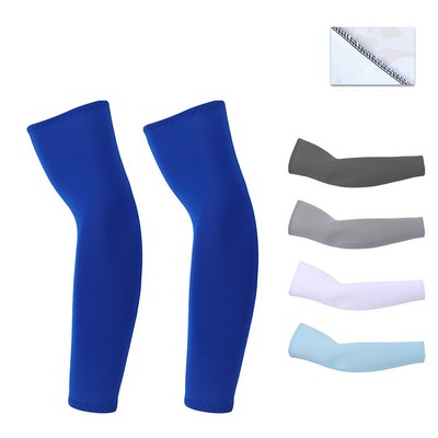 15'' Outdoor Polyester Sun Protection Arm Sleeve w/ Thumb Hole